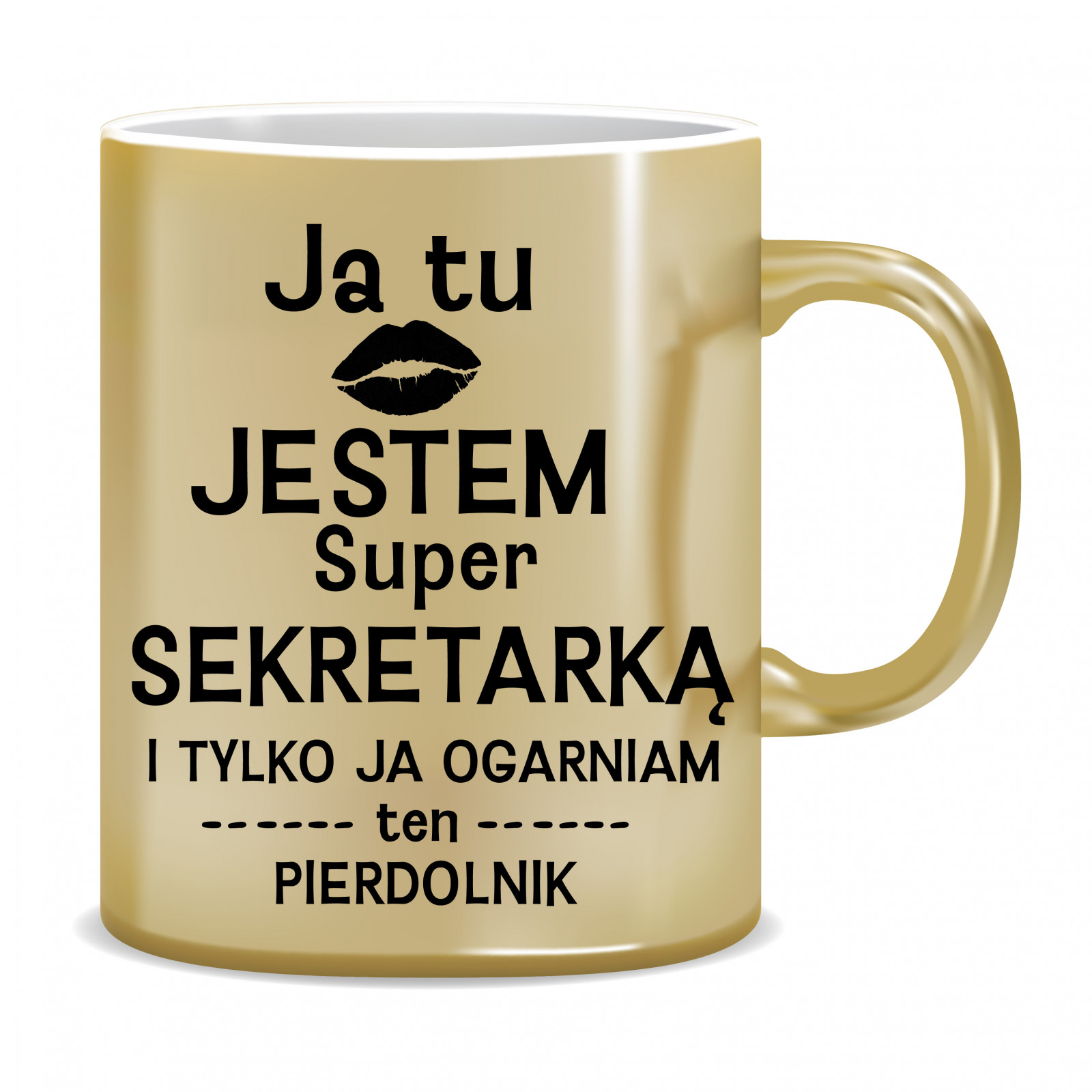 Kubek Złoty dla sekretarki (Ja tu jestem super sekretarką)