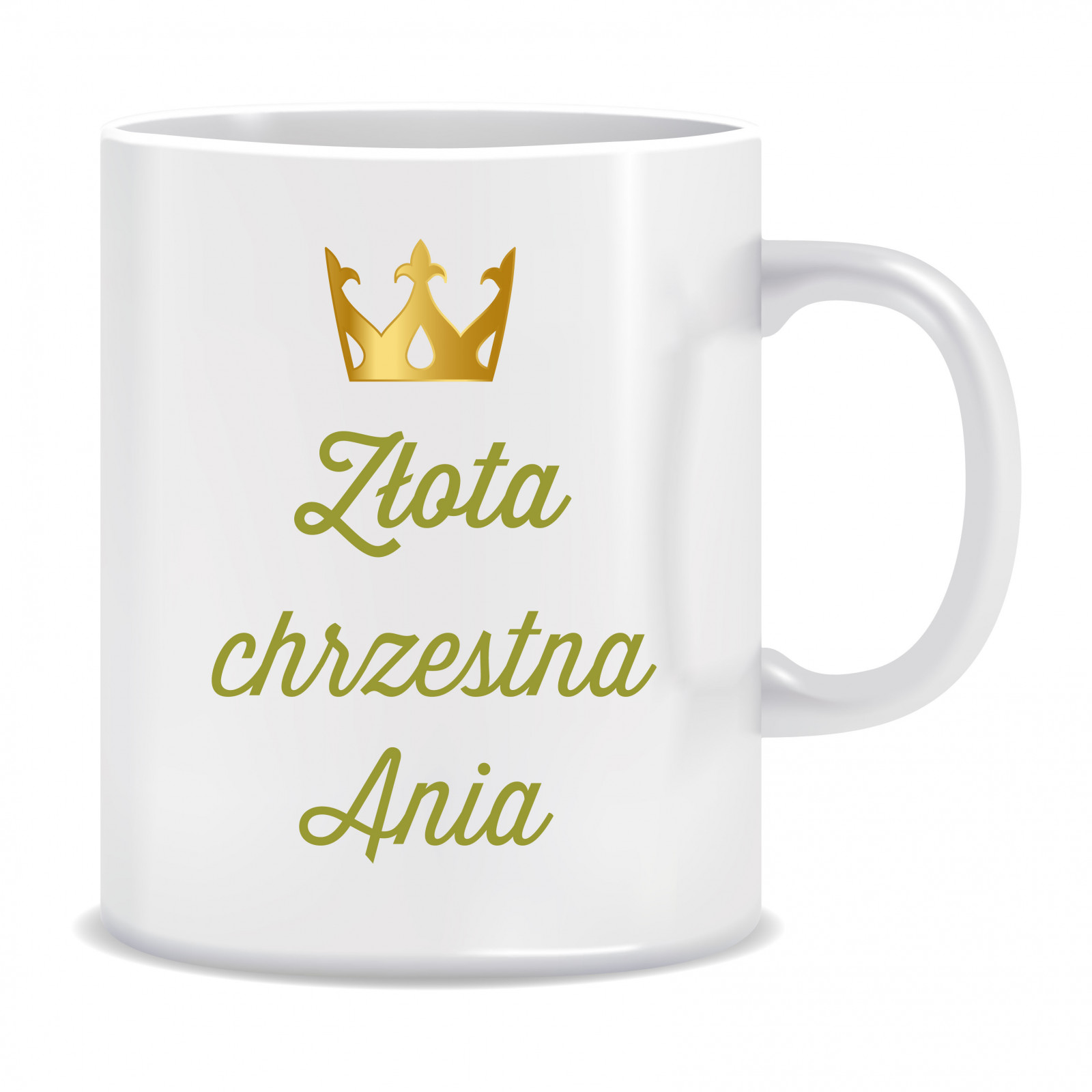 Kubek dla chrzestnej (Złota chrzestna)