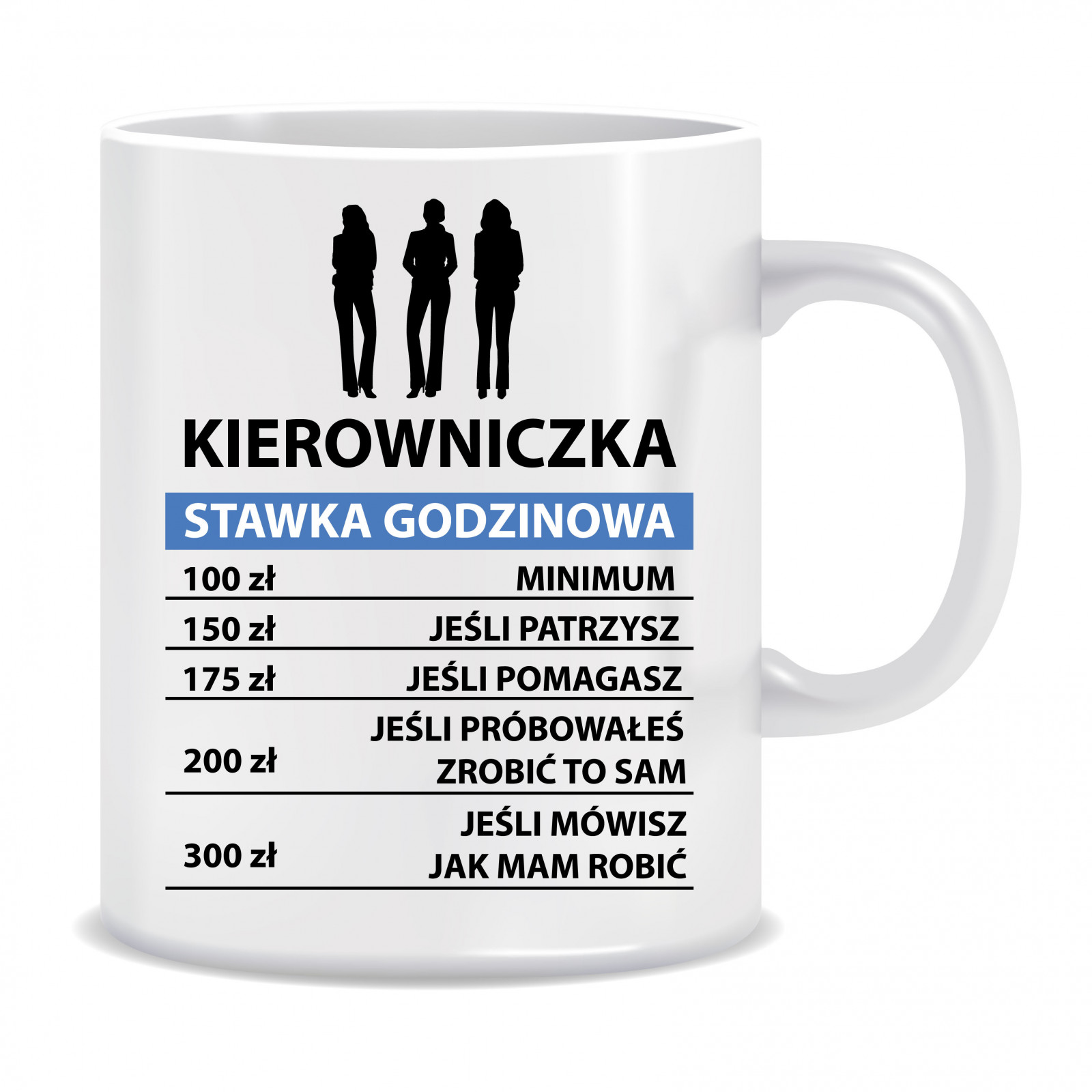 Kubek dla kierowniczki (Kierowniczka stawka godzinowa)