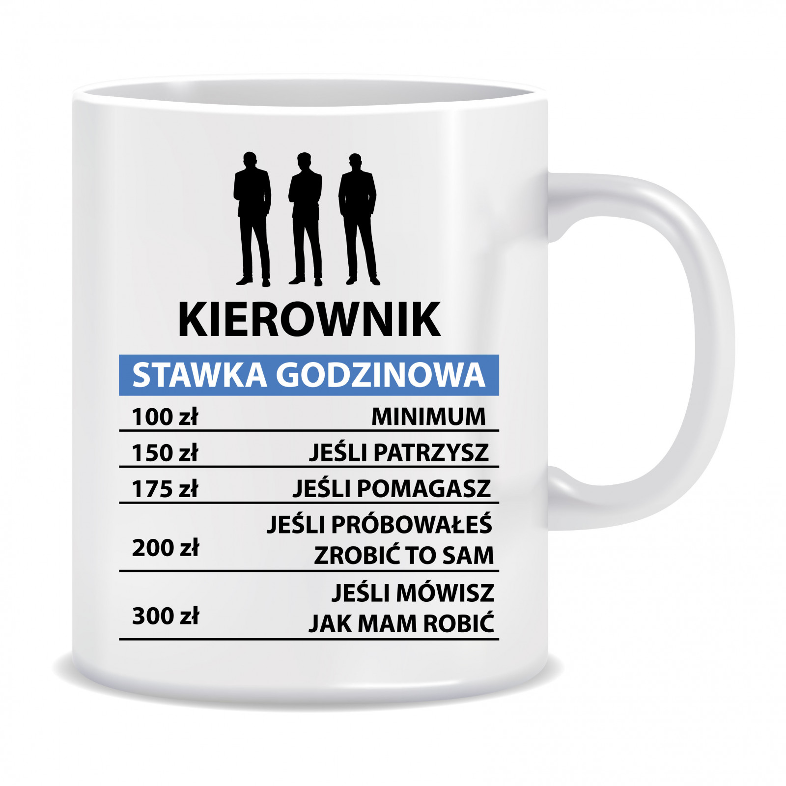 Kubek dla kierownika (Kierownik stawka godzinowa)