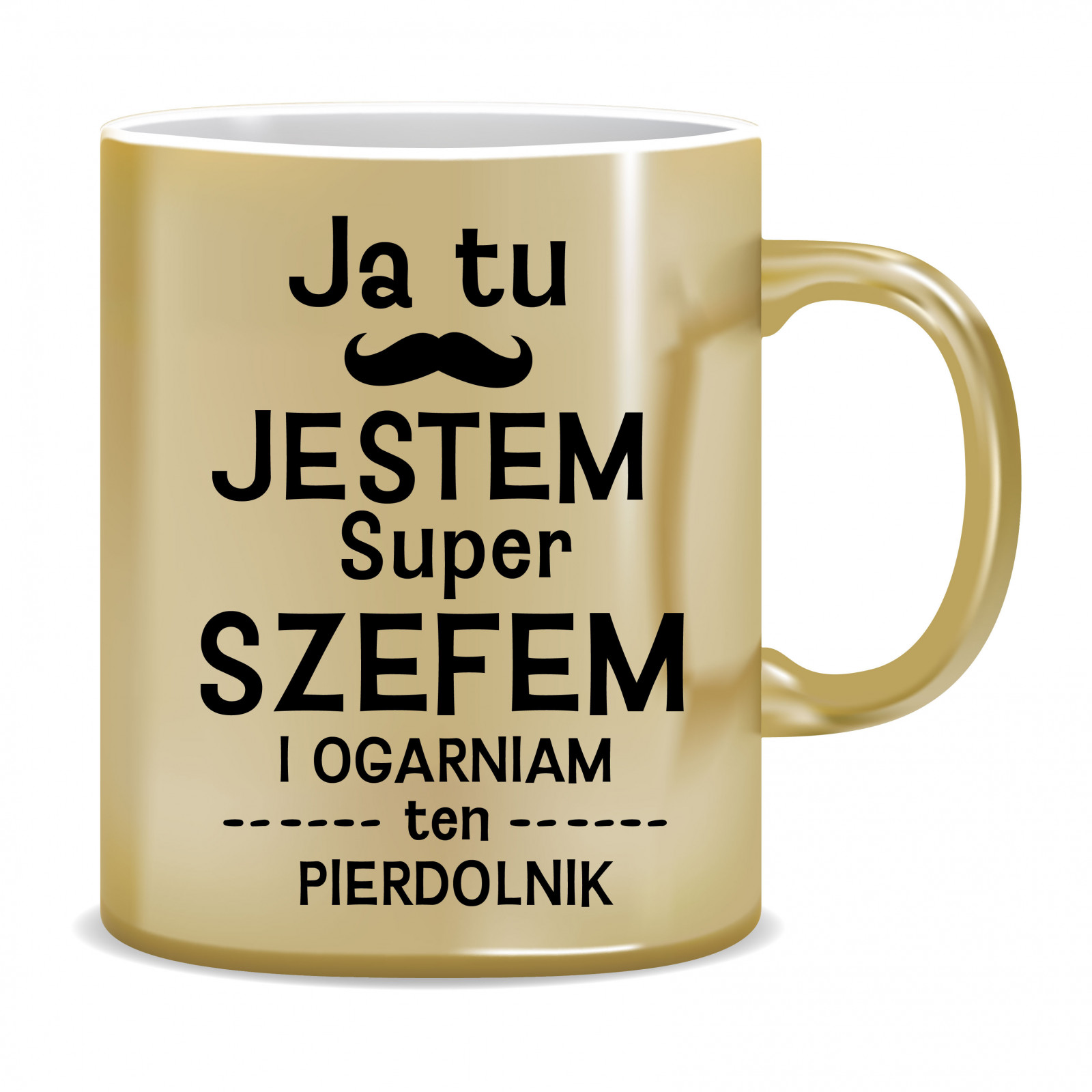 Kubek Złoty dla szefa (Ja tu jestem super szefem)