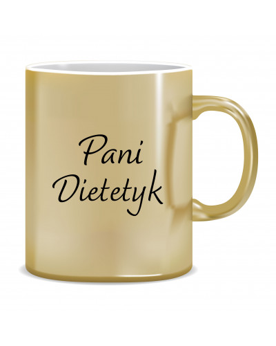 Kubek Złoty dla dietetyka (Pani dietetyk)