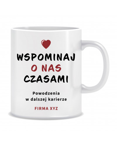 Kubek na pożegnanie pracownika (Wspominaj o nas czasami