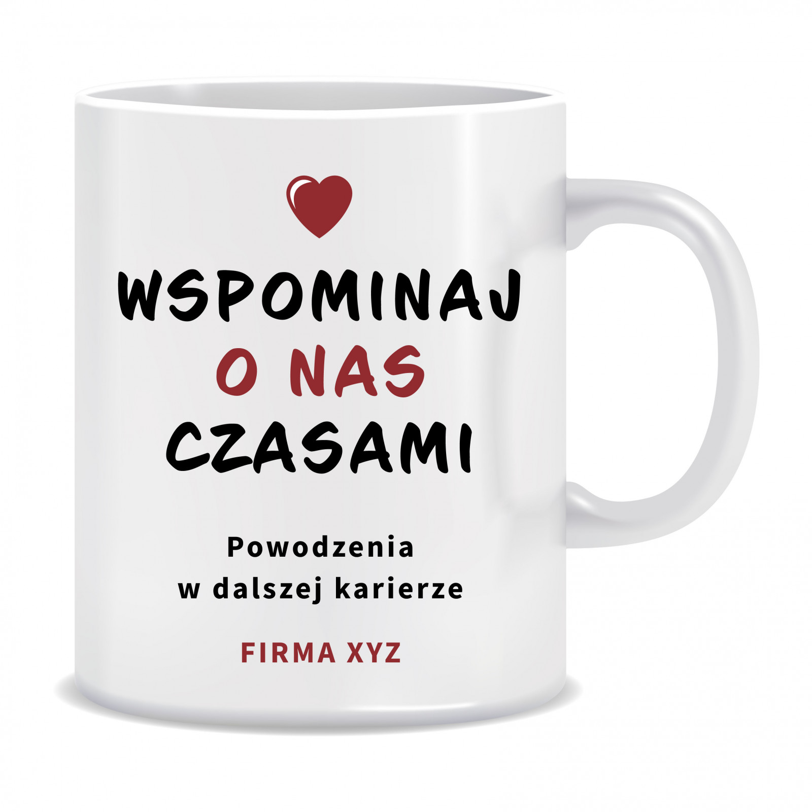 Kubek na pożegnanie pracownika (Wspominaj o nas czasami