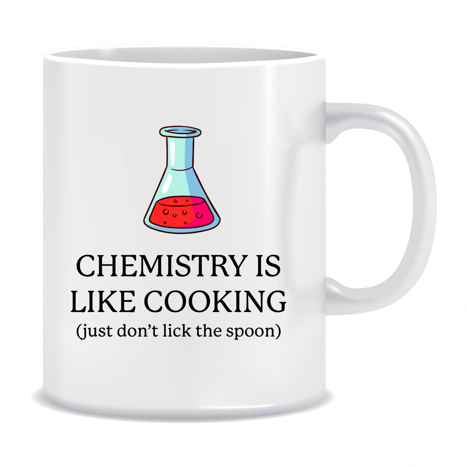 Kubek dla chemika (Chemistry is like cooking, but don't lick