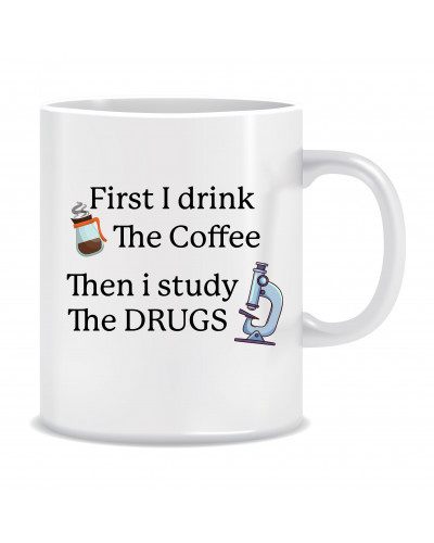 Kubek dla chemika (First I drink the coffee, then i study)